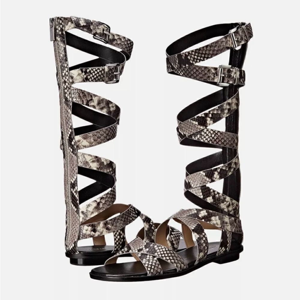 Snakeskin Gladiator Sandals